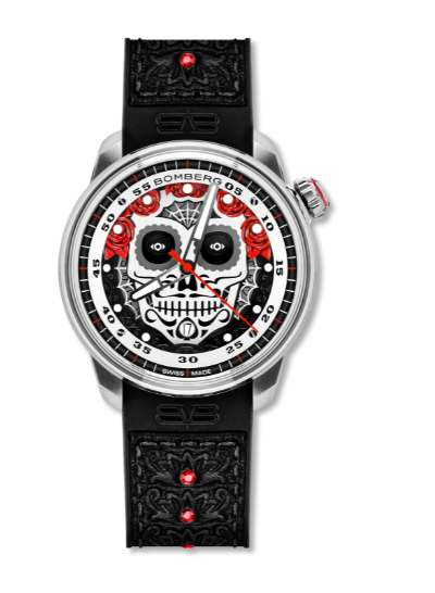 Review Bomberg BB-01 AUTOMATIC AUTOMATIC DÍA DE LOS MUERTOS Men watch replica